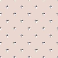 Abstract small geometric triangular pyramid diamond shape seamless pattern on cream color background. Minimal trendy concept. Use for fabric, textile, interior decoration elements, wrapping. vector