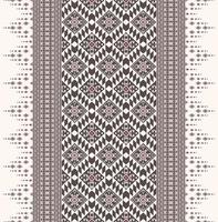 Native aztec geometric rhombus square zig zag border seamless background. Ethnic tribal red-brown pattern design. Use for fabric, textile, interior decoration elements, upholstery, wrapping. vector