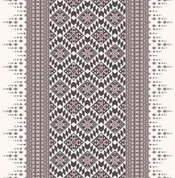 nativo azteca geométrico rombo cuadrado zig zag borde fondo transparente. diseño étnico tribal rojo-marrón. uso para telas, textiles, elementos de decoración de interiores, tapicería, envoltura. vector