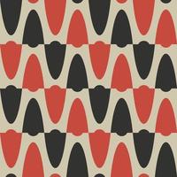 Abstract geometric shape seamless background. Scandinavian modern color pattern design. Use for fabric, textile, interior decoration elements, upholstery, wrapping. vector