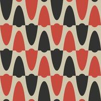 Abstract geometric shape seamless background. Scandinavian modern color pattern design. Use for fabric, textile, interior decoration elements, upholstery, wrapping. vector