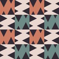 Abstract neo geometric African aztec shape modern vintage color style seamless pattern background. Use for fabric, textile, interior decoration elements, upholstery, wrapping. vector