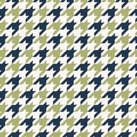 Houndstooth traditional seamless pattern blue green color on white background. Use for fabric, textile, interior decoration elements, upholstery, wrapping. vector