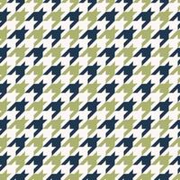 Houndstooth traditional seamless pattern blue green color on white background. Use for fabric, textile, interior decoration elements, upholstery, wrapping. vector