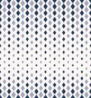 Small geometric diamond shape vertical halftone seamless pattern blue color background. Argyle pattern. Use for fabric, textile, interior decoration elements, upholstery, wrapping. vector
