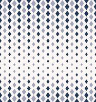 Small geometric diamond shape vertical halftone seamless pattern blue color background. Argyle pattern. Use for fabric, textile, interior decoration elements, upholstery, wrapping. vector