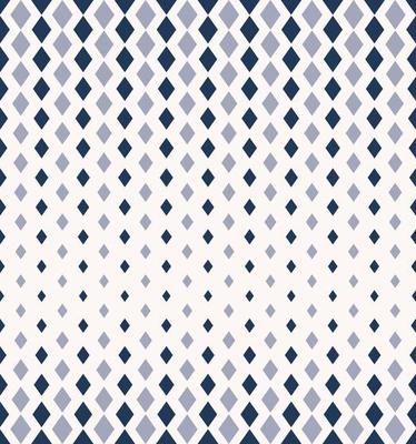 Small geometric diamond shape vertical halftone seamless pattern blue color background. Argyle pattern. Use for fabric, textile, interior decoration elements, upholstery, wrapping.