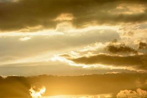 Golden Sky And Clouds photo