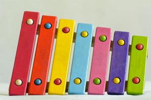 Xylophone toy are colorful its perfect for little musician shine photo