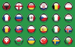 botones de banderas de equipos de fútbol.