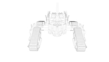 line art of military tanks vector