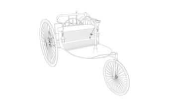 classic car design line art vector