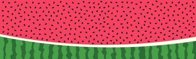 Realistic background of ripe red - pink watermelon - Vector