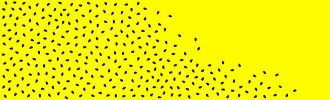 Abstract bright yellow watermelon background with seeds - Vector