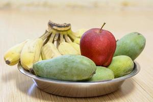 The many fruits. It is colorful and beautiful photo