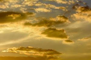 Golden Sky And Clouds photo