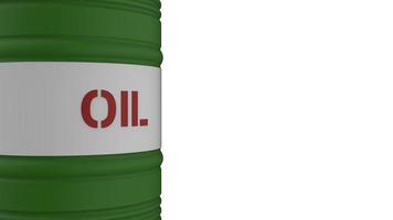 oil barrel isolated on white background 3d illustration image photo