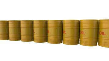 barril de petróleo aislado sobre fondo blanco imagen de ilustración 3d foto
