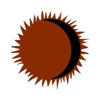 eclipse solar, vectorial. vector