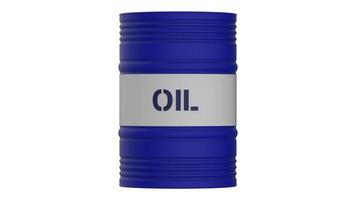 barril de petróleo aislado sobre fondo blanco imagen de ilustración 3d foto