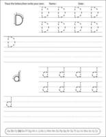 Alphabet Handwriting practice Worksheet. Alphabet activity for pre schoolers and kindergarten. English activity for kids vector