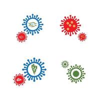 virus logo illustration vector