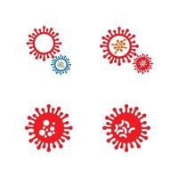 virus logo illustration vector