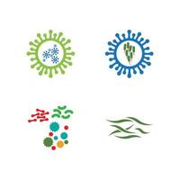 virus logo illustration vector