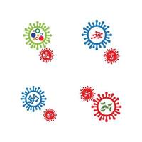 virus logo illustration vector