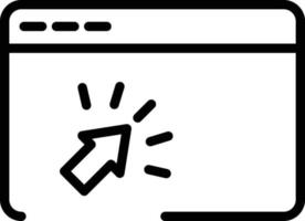 haga clic en el icono de vector aislado del navegador que puede modificar o editar fácilmente