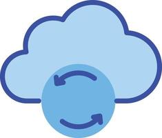 Cloud Restore Isolated Vector icon which can easily modify or edit