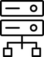 Server Storage Isolated Vector icon which can easily modify or edit