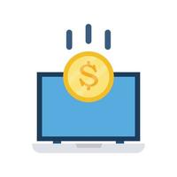 Online Payment Vector icon which is suitable for commercial work and easily modify or edit it