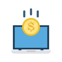 Online Payment Vector icon which is suitable for commercial work and easily modify or edit it