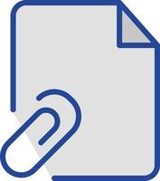 Attached File Isolated Vector icon which can easily modify or edit