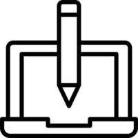 Online Writing Isolated Vector icon which can easily modify or edit