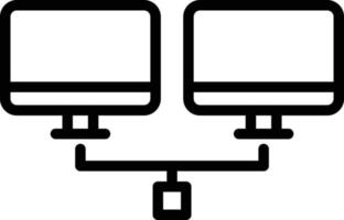 Lcd Connection Isolated Vector icon which can easily modify or edit