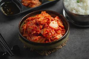 kimchi ready to eat in bowl photo