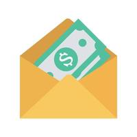 icono de vector de correo de pago que es adecuado para el trabajo comercial y modificarlo o editarlo fácilmente