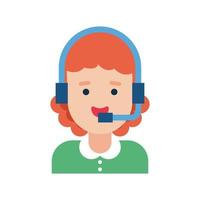 customer service Vector icon which is suitable for commercial work and easily modify or edit it