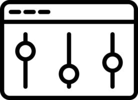 icono de vector aislado de configuración del navegador que puede modificar o editar fácilmente