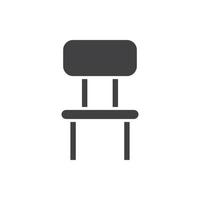 wooden chair for website graphic resource, presentation, symbol vector