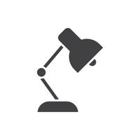 lámpara de mesa para recursos gráficos de sitios web, presentación, símbolo vector