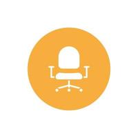 silla de oficina para recursos gráficos de sitios web, presentación, símbolo vector