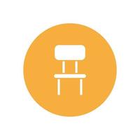 silla para recurso gráfico de sitio web, presentación, símbolo vector