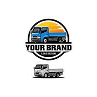 truck illustration logo vector