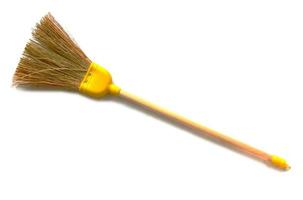 A broom isolated over a white background photo