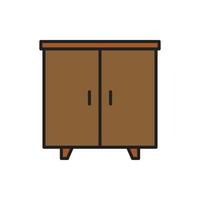 cupboard wardrobe for website graphic resource, presentation, symbol vector