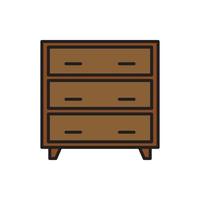 cupboard wardrobe for website graphic resource, presentation, symbol vector