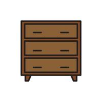 cupboard wardrobe for website graphic resource, presentation, symbol vector